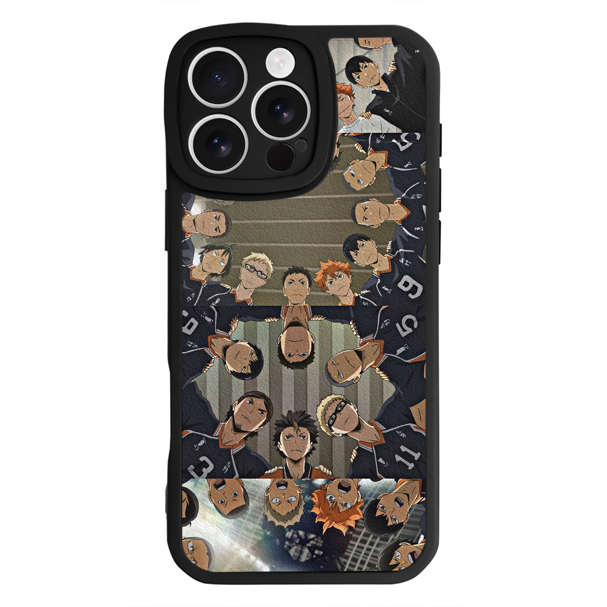 （画像用） ハイキュー!! Haikyu!! 【iPhone 16シリーズ対応】シリコンスマホケース（レザー調） 材質：シリコン